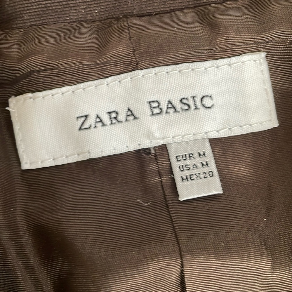 Zara Basic Brown Belted Field Jacket - image 4